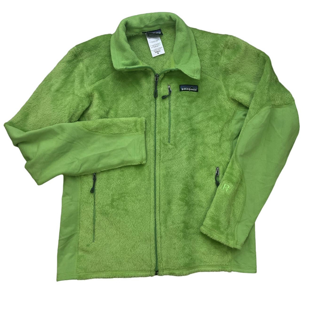Patagonia Regulator R2 Fleece Full Zip Jacket Medium Lime Green